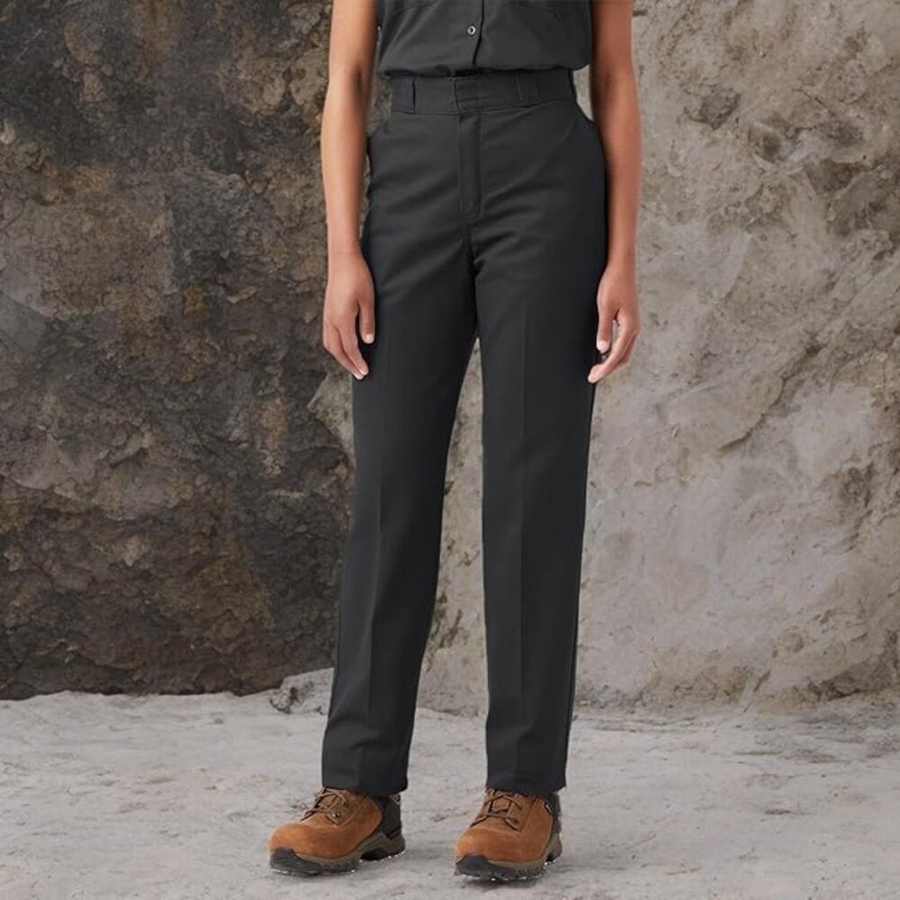8 Long |  Black | Dickie Women's Original 874 Work Pants | Straight Leg Tall